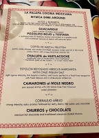 La Palapa menu