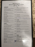 New Thai Cuisine menu