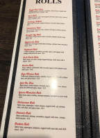 Sake Asian Fusion menu