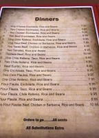 El Charro Tapatio menu