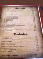 El Charro Tapatio menu