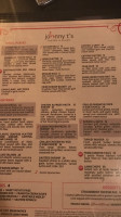 Johnny T's Bistro Blues menu