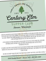 Century Elm Supper Club food