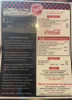 Dyer's Burgers menu