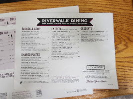 City Winery Riverwalk menu