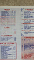 Panda House menu