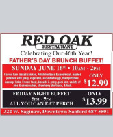 Red Oak Family menu