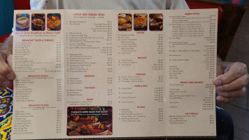 Rosa's Café Tortilla Factory menu