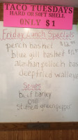 Chambers Hill menu