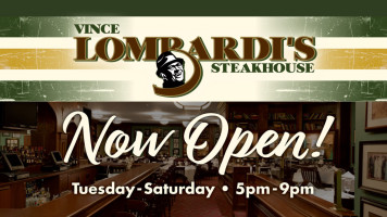 Vince Lombardi’s Steakhouse food