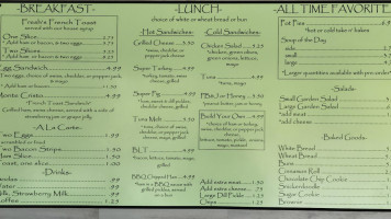 Fresh's Homemade Eatery menu