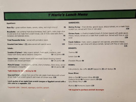 T Marie's Italiano menu