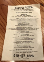 Delphina Cantina menu