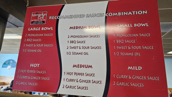 Mongolian Grill menu