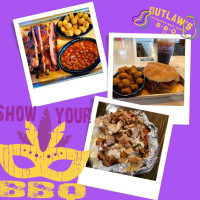 Outlaw's Bbq--pineville food