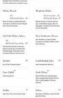 The Red Ox Seafood And Steakhouse menu