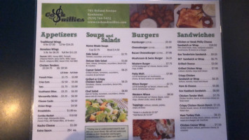 Cash Swillies menu