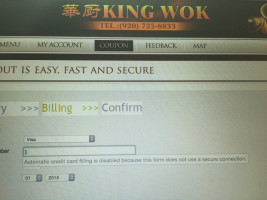 King Wok menu