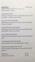 The Outpost Grill menu