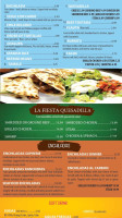 La Fiesta Mexican Grille menu