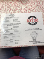 Jack's Sons Seafood menu