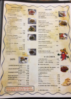 El Campesino Mexican menu