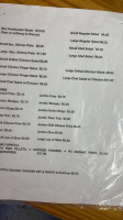 Quinn's Hot Foods menu