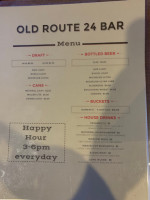 The Center Stage Cafe menu