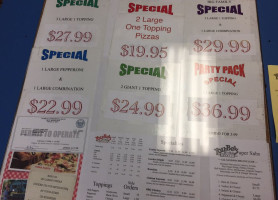 You-be's Pizza menu