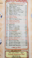 Bamboo China menu