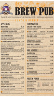 Montana Brewing Company menu