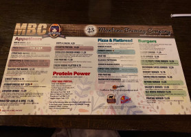 Montana Brewing Company menu