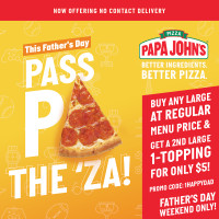 Papa Johns Pizza food