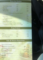 Cafe Joe menu