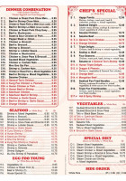 China One Llc menu