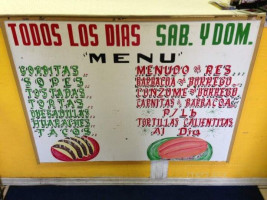 Las Palmas Tortilleria menu