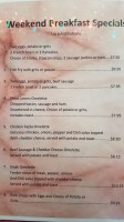 Chili Diner menu