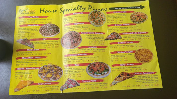 Cary's Pizza menu