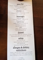 Aladdin's Natural Eatery menu