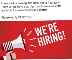 Bella Pasta And Catering food