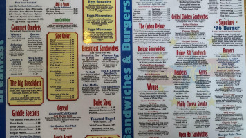 Latham '76 Diner menu