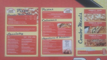 Jimmy's Pizza menu