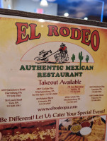 Taqueria El Rodeo menu