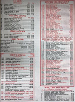 No1 Chinese menu