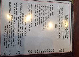 Corner Diner Too menu