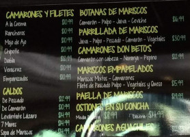 Taqueria Don Beto menu