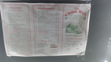 China New Wok menu