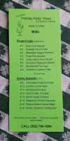 Caroline's Cafe Gifts menu