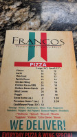 Franco's Pizza Italian Deli menu