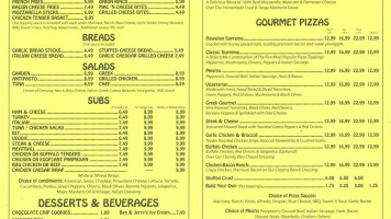 Pizza Pie menu